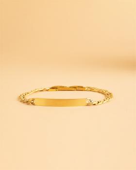 Preview: 5mm Figaro-Edelstahlkette mit vergoldeter Oberfläche - Verto Gold